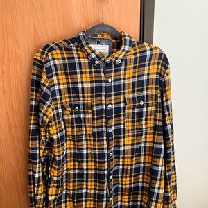 Men’s Denim and Flower Flannel Shirt